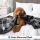 PetAmi Waterproof Dog Blanket for Bed, XL Dog Pet Blanket Couch Cover Protection, Sherpa Fleece Leak-Proof Duvet for Crate Kennel Sofa Furniture Protector, Reversible Soft Plush 80 x 60 cm, Grey PetAmi Waterproof Dog Blanket for Bed, XL Dog Pet Blanket Couch Cover Protection, Sherpa Fleece Leak-Proof Duvet for Crate Kennel Sofa Furniture Protector, Reversible Soft Plush 80 x 60 cm, Grey