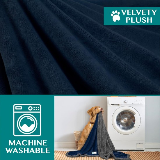 PetAmi Waterproof Dog Blanket for Bed, XL Dog Pet Blanket Couch Cover Protection, Sherpa Fleece Leak-Proof Duvet for Crate Kennel Sofa Furniture Protector, Reversible Soft Plush 80 x 60 cm, Grey PetAmi Waterproof Dog Blanket for Bed, XL Dog Pet Blanket Couch Cover Protection, Sherpa Fleece Leak-Proof Duvet for Crate Kennel Sofa Furniture Protector, Reversible Soft Plush 80 x 60 cm, Grey