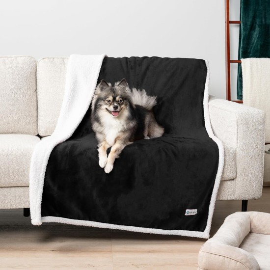 PetAmi Waterproof Dog Blanket for Bed, XL Dog Pet Blanket Couch Cover Protection, Sherpa Fleece Leak-Proof Duvet for Crate Kennel Sofa Furniture Protector, Reversible Soft Plush 80 x 60 cm, Grey PetAmi Waterproof Dog Blanket for Bed, XL Dog Pet Blanket Couch Cover Protection, Sherpa Fleece Leak-Proof Duvet for Crate Kennel Sofa Furniture Protector, Reversible Soft Plush 80 x 60 cm, Grey