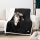 PetAmi Waterproof Dog Blanket for Bed, XL Dog Pet Blanket Couch Cover Protection, Sherpa Fleece Leak-Proof Duvet for Crate Kennel Sofa Furniture Protector, Reversible Soft Plush 80 x 60 cm, Grey PetAmi Waterproof Dog Blanket for Bed, XL Dog Pet Blanket Couch Cover Protection, Sherpa Fleece Leak-Proof Duvet for Crate Kennel Sofa Furniture Protector, Reversible Soft Plush 80 x 60 cm, Grey
