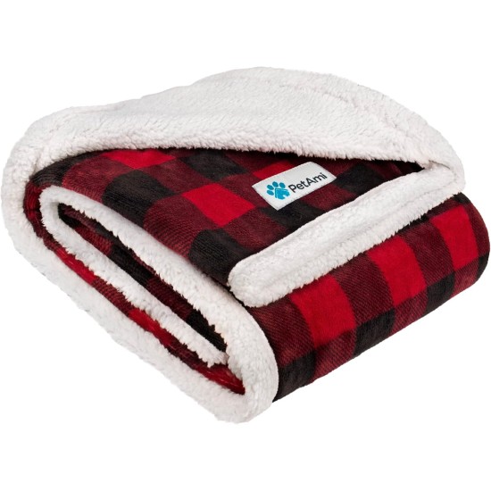PetAmi Waterproof Dog Blanket for Bed, XL Dog Pet Blanket Couch Cover Protection, Sherpa Fleece Leak-Proof Duvet for Crate Kennel Sofa Furniture Protector, Reversible Soft Plush 80 x 60 cm, Grey PetAmi Waterproof Dog Blanket for Bed, XL Dog Pet Blanket Couch Cover Protection, Sherpa Fleece Leak-Proof Duvet for Crate Kennel Sofa Furniture Protector, Reversible Soft Plush 80 x 60 cm, Grey