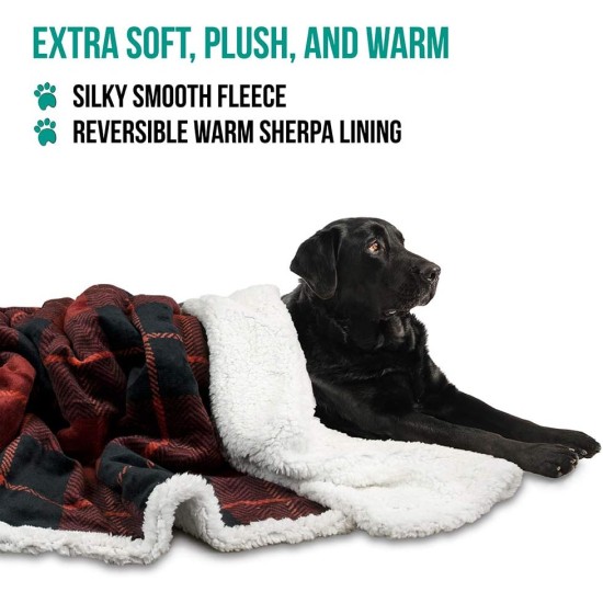 PetAmi Waterproof Dog Blanket for Bed, XL Dog Pet Blanket Couch Cover Protection, Sherpa Fleece Leak-Proof Duvet for Crate Kennel Sofa Furniture Protector, Reversible Soft Plush 80 x 60 cm, Grey PetAmi Waterproof Dog Blanket for Bed, XL Dog Pet Blanket Couch Cover Protection, Sherpa Fleece Leak-Proof Duvet for Crate Kennel Sofa Furniture Protector, Reversible Soft Plush 80 x 60 cm, Grey