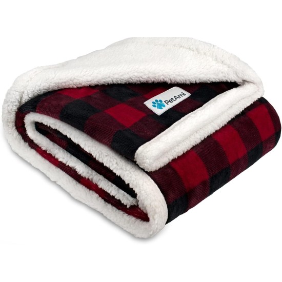 PetAmi Waterproof Dog Blanket for Bed, XL Dog Pet Blanket Couch Cover Protection, Sherpa Fleece Leak-Proof Duvet for Crate Kennel Sofa Furniture Protector, Reversible Soft Plush 80 x 60 cm, Grey PetAmi Waterproof Dog Blanket for Bed, XL Dog Pet Blanket Couch Cover Protection, Sherpa Fleece Leak-Proof Duvet for Crate Kennel Sofa Furniture Protector, Reversible Soft Plush 80 x 60 cm, Grey