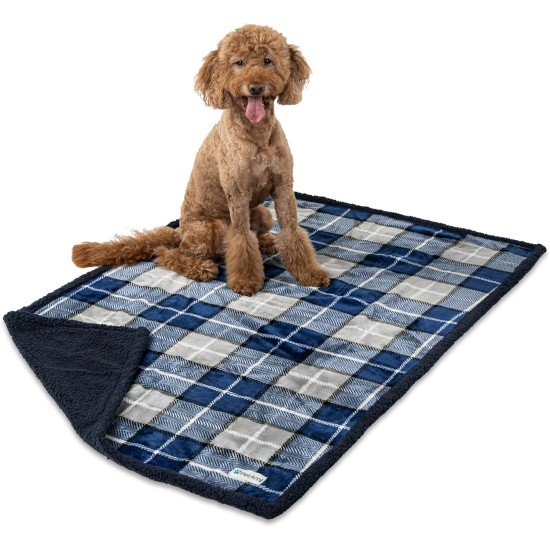 PetAmi Waterproof Dog Blanket for Bed, XL Dog Pet Blanket Couch Cover Protection, Sherpa Fleece Leak-Proof Duvet for Crate Kennel Sofa Furniture Protector, Reversible Soft Plush 80 x 60 cm, Grey PetAmi Waterproof Dog Blanket for Bed, XL Dog Pet Blanket Couch Cover Protection, Sherpa Fleece Leak-Proof Duvet for Crate Kennel Sofa Furniture Protector, Reversible Soft Plush 80 x 60 cm, Grey