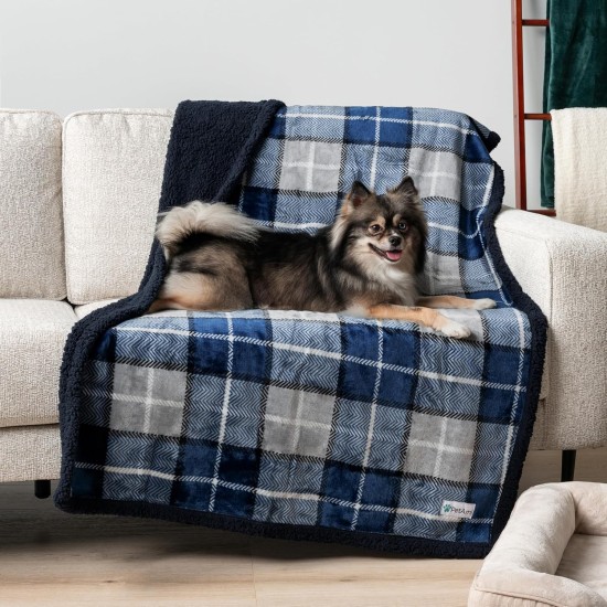 PetAmi Waterproof Dog Blanket for Bed, XL Dog Pet Blanket Couch Cover Protection, Sherpa Fleece Leak-Proof Duvet for Crate Kennel Sofa Furniture Protector, Reversible Soft Plush 80 x 60 cm, Grey PetAmi Waterproof Dog Blanket for Bed, XL Dog Pet Blanket Couch Cover Protection, Sherpa Fleece Leak-Proof Duvet for Crate Kennel Sofa Furniture Protector, Reversible Soft Plush 80 x 60 cm, Grey