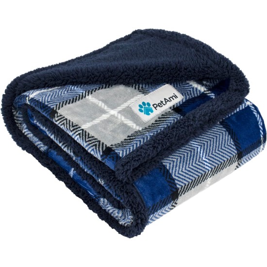 PetAmi Waterproof Dog Blanket for Bed, XL Dog Pet Blanket Couch Cover Protection, Sherpa Fleece Leak-Proof Duvet for Crate Kennel Sofa Furniture Protector, Reversible Soft Plush 80 x 60 cm, Grey PetAmi Waterproof Dog Blanket for Bed, XL Dog Pet Blanket Couch Cover Protection, Sherpa Fleece Leak-Proof Duvet for Crate Kennel Sofa Furniture Protector, Reversible Soft Plush 80 x 60 cm, Grey