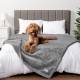 PetAmi Waterproof Dog Blanket for Bed, XL Dog Pet Blanket Couch Cover Protection, Sherpa Fleece Leak-Proof Duvet for Crate Kennel Sofa Furniture Protector, Reversible Soft Plush 80 x 60 cm, Grey PetAmi Waterproof Dog Blanket for Bed, XL Dog Pet Blanket Couch Cover Protection, Sherpa Fleece Leak-Proof Duvet for Crate Kennel Sofa Furniture Protector, Reversible Soft Plush 80 x 60 cm, Grey