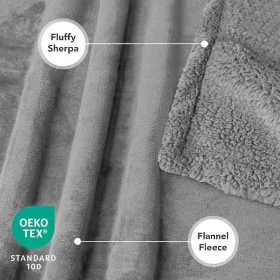 PetAmi Waterproof Dog Blanket for Bed, XL Dog Pet Blanket Couch Cover Protection, Sherpa Fleece Leak-Proof Duvet for Crate Kennel Sofa Furniture Protector, Reversible Soft Plush 80 x 60 cm, Grey PetAmi Waterproof Dog Blanket for Bed, XL Dog Pet Blanket Couch Cover Protection, Sherpa Fleece Leak-Proof Duvet for Crate Kennel Sofa Furniture Protector, Reversible Soft Plush 80 x 60 cm, Grey