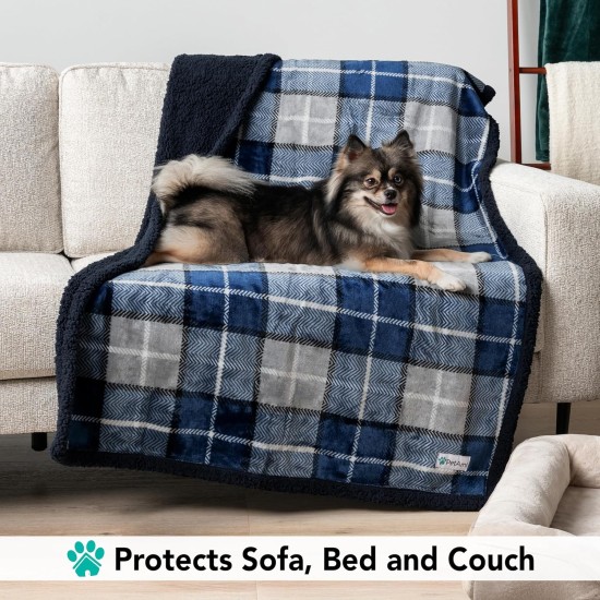 PetAmi Waterproof Dog Blanket for Bed, XL Dog Pet Blanket Couch Cover Protection, Sherpa Fleece Leak-Proof Duvet for Crate Kennel Sofa Furniture Protector, Reversible Soft Plush 80 x 60 cm, Grey PetAmi Waterproof Dog Blanket for Bed, XL Dog Pet Blanket Couch Cover Protection, Sherpa Fleece Leak-Proof Duvet for Crate Kennel Sofa Furniture Protector, Reversible Soft Plush 80 x 60 cm, Grey