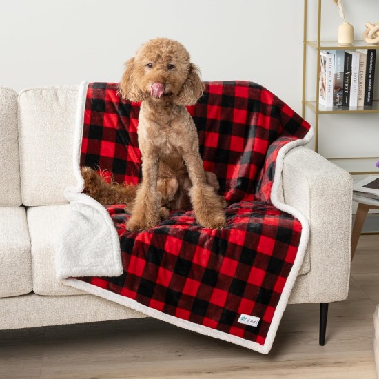 PetAmi Waterproof Dog Blanket for Bed, XL Dog Pet Blanket Couch Cover Protection, Sherpa Fleece Leak-Proof Duvet for Crate Kennel Sofa Furniture Protector, Reversible Soft Plush 80 x 60 cm, Grey PetAmi Waterproof Dog Blanket for Bed, XL Dog Pet Blanket Couch Cover Protection, Sherpa Fleece Leak-Proof Duvet for Crate Kennel Sofa Furniture Protector, Reversible Soft Plush 80 x 60 cm, Grey