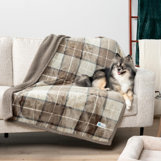 PetAmi Waterproof Dog Blanket for Bed, XL Dog Pet Blanket Couch Cover Protection, Sherpa Fleece Leak-Proof Duvet for Crate Kennel Sofa Furniture Protector, Reversible Soft Plush 80 x 60 cm, Grey PetAmi Waterproof Dog Blanket for Bed, XL Dog Pet Blanket Couch Cover Protection, Sherpa Fleece Leak-Proof Duvet for Crate Kennel Sofa Furniture Protector, Reversible Soft Plush 80 x 60 cm, Grey