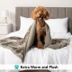 PetAmi Waterproof Dog Blanket for Bed, XL Dog Pet Blanket Couch Cover Protection, Sherpa Fleece Leak-Proof Duvet for Crate Kennel Sofa Furniture Protector, Reversible Soft Plush 80 x 60 cm, Grey PetAmi Waterproof Dog Blanket for Bed, XL Dog Pet Blanket Couch Cover Protection, Sherpa Fleece Leak-Proof Duvet for Crate Kennel Sofa Furniture Protector, Reversible Soft Plush 80 x 60 cm, Grey