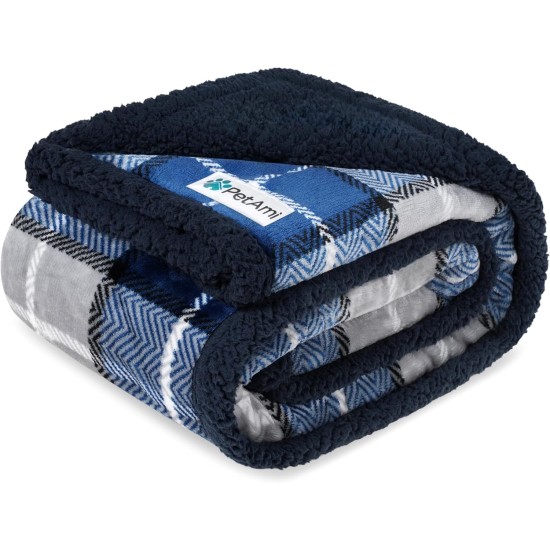 PetAmi Waterproof Dog Blanket for Bed, XL Dog Pet Blanket Couch Cover Protection, Sherpa Fleece Leak-Proof Duvet for Crate Kennel Sofa Furniture Protector, Reversible Soft Plush 80 x 60 cm, Grey PetAmi Waterproof Dog Blanket for Bed, XL Dog Pet Blanket Couch Cover Protection, Sherpa Fleece Leak-Proof Duvet for Crate Kennel Sofa Furniture Protector, Reversible Soft Plush 80 x 60 cm, Grey
