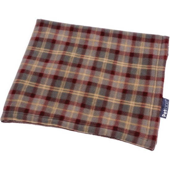 Petface Country Check Fleece Blanket for Dogs