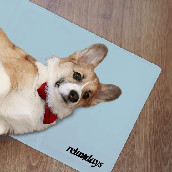 Relaxdays Dog Cooling Mat, 20 x 35 cm, Self-Cooling Dog Mat, Gel Wipe Clean Cooling Mat for Pets, Green Relaxdays Dog Cooling Mat, 20 x 35 cm, Self-Cooling Dog Mat, Gel Wipe Clean Cooling Mat for Pets, Green