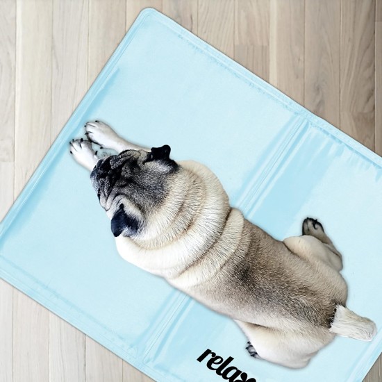 Relaxdays Dog Cooling Mat, 20 x 35 cm, Self-Cooling Dog Mat, Gel Wipe Clean Cooling Mat for Pets, Green Relaxdays Dog Cooling Mat, 20 x 35 cm, Self-Cooling Dog Mat, Gel Wipe Clean Cooling Mat for Pets, Green