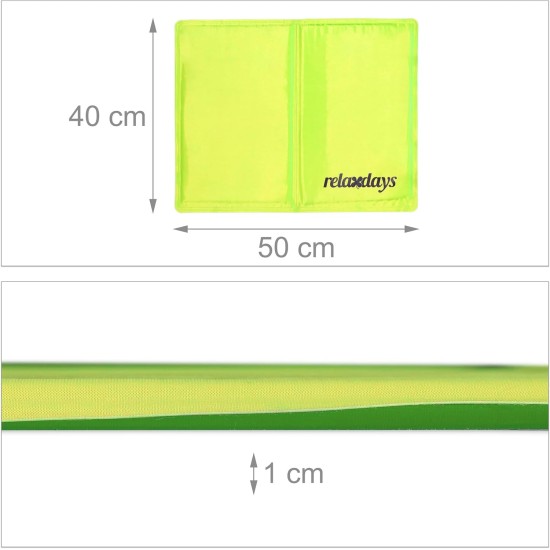Relaxdays Dog Cooling Mat, 20 x 35 cm, Self-Cooling Dog Mat, Gel Wipe Clean Cooling Mat for Pets, Green Relaxdays Dog Cooling Mat, 20 x 35 cm, Self-Cooling Dog Mat, Gel Wipe Clean Cooling Mat for Pets, Green