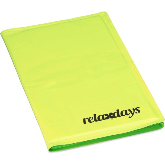 Relaxdays Dog Cooling Mat, 20 x 35 cm, Self-Cooling Dog Mat, Gel Wipe Clean Cooling Mat for Pets, Green Relaxdays Dog Cooling Mat, 20 x 35 cm, Self-Cooling Dog Mat, Gel Wipe Clean Cooling Mat for Pets, Green