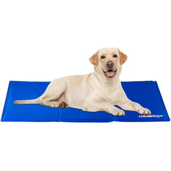 Relaxdays Dog Cooling Mat, 20 x 35 cm, Self-Cooling Dog Mat, Gel Wipe Clean Cooling Mat for Pets, Green Relaxdays Dog Cooling Mat, 20 x 35 cm, Self-Cooling Dog Mat, Gel Wipe Clean Cooling Mat for Pets, Green