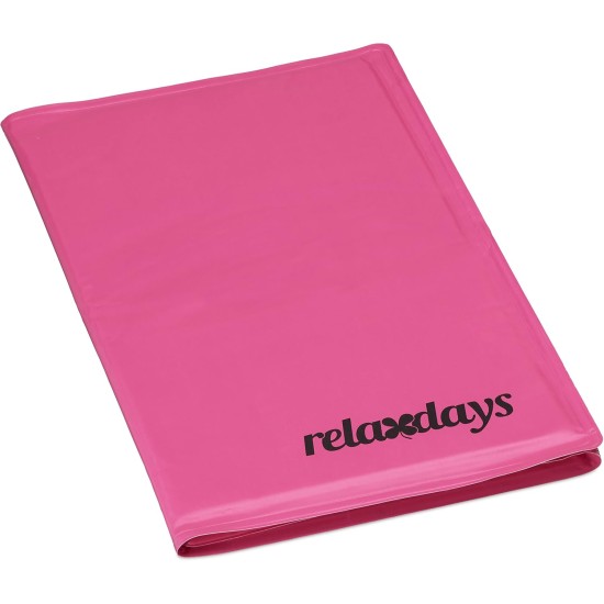 Relaxdays Dog Cooling Mat, 20 x 35 cm, Self-Cooling Dog Mat with Gel, Wipe-Clean Cooling Mat for Pets, Pink Relaxdays Dog Cooling Mat, 20 x 35 cm, Self-Cooling Dog Mat with Gel, Wipe-Clean Cooling Mat for Pets, Pink