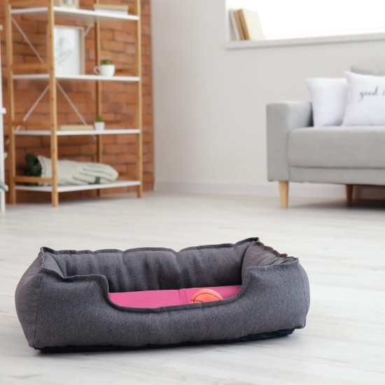 Relaxdays Dog Cooling Mat, 20 x 35 cm, Self-Cooling Dog Mat with Gel, Wipe-Clean Cooling Mat for Pets, Pink Relaxdays Dog Cooling Mat, 20 x 35 cm, Self-Cooling Dog Mat with Gel, Wipe-Clean Cooling Mat for Pets, Pink