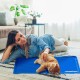 Relaxdays Dog Cooling Mat, 40 x 30 cm, Self-Cooling Dog Mat, Gel Wipe Clean, Cooling Mat for Pets, Blue Relaxdays Dog Cooling Mat, 40 x 30 cm, Self-Cooling Dog Mat, Gel Wipe Clean, Cooling Mat for Pets, Blue
