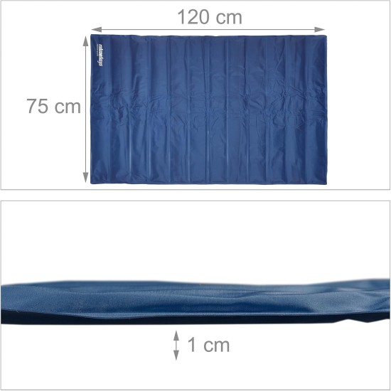 Relaxdays Dog Cooling Mat, 50 x 40 cm, Self-Cooling Dog Mat, Gel Wipe Clean, Cooling Mat for Pets, Blue, Plastic, S Relaxdays Dog Cooling Mat, 50 x 40 cm, Self-Cooling Dog Mat, Gel Wipe Clean, Cooling Mat for Pets, Blue, Plastic, S