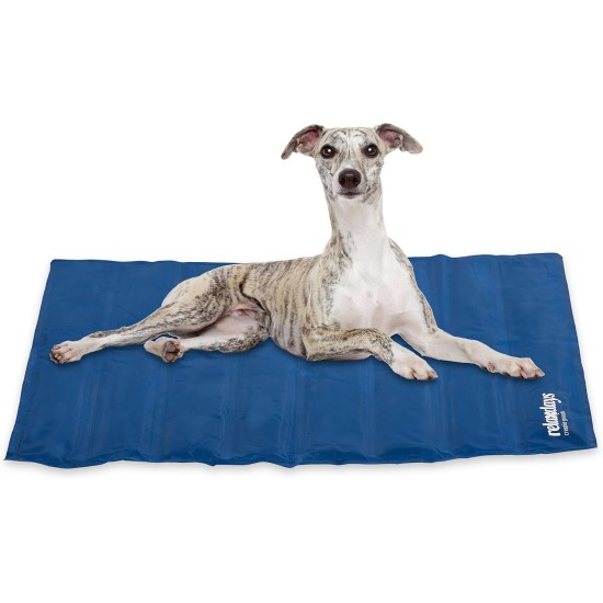 Relaxdays Dog Cooling Mat, 50 x 40 cm, Self-Cooling Dog Mat, Gel Wipe Clean, Cooling Mat for Pets, Blue, Plastic, S Relaxdays Dog Cooling Mat, 50 x 40 cm, Self-Cooling Dog Mat, Gel Wipe Clean, Cooling Mat for Pets, Blue, Plastic, S