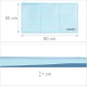 Relaxdays Dog Cooling Mat, 50 x 90 cm, Self-Cooling Dog Mat, Gel Wipe Clean, Cooling Mat for Pets, Light Blue Relaxdays Dog Cooling Mat, 50 x 90 cm, Self-Cooling Dog Mat, Gel Wipe Clean, Cooling Mat for Pets, Light Blue