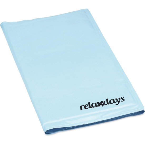 Relaxdays Dog Cooling Mat, 60 x 100 cm, Self-Cooling Dog Mat, Gel Wipe Clean, Cooling Mat for Pets, Light Blue Relaxdays Dog Cooling Mat, 60 x 100 cm, Self-Cooling Dog Mat, Gel Wipe Clean, Cooling Mat for Pets, Light Blue