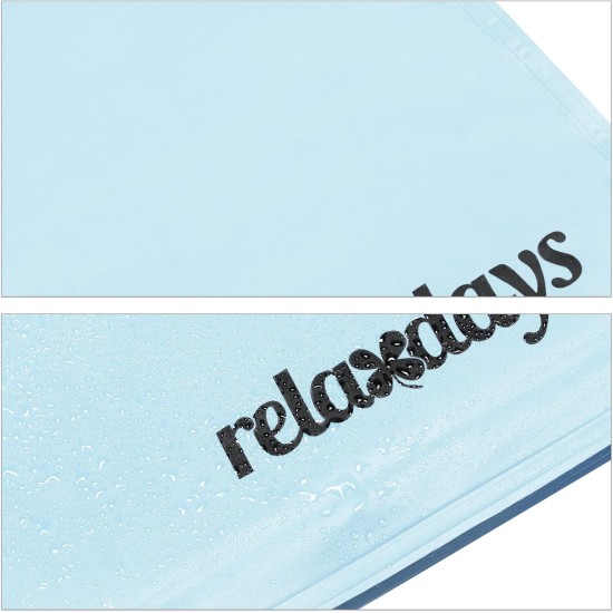 Relaxdays Dog Cooling Mat, 60 x 100 cm, Self-Cooling Dog Mat, Gel Wipe Clean, Cooling Mat for Pets, Light Blue Relaxdays Dog Cooling Mat, 60 x 100 cm, Self-Cooling Dog Mat, Gel Wipe Clean, Cooling Mat for Pets, Light Blue