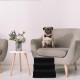 Relaxdays Dog Stairs, 3 Steps, Small & Large Dogs, Bed & Couch, Fabric Cover, Animal Stairs Inside, 30 x 35 x 45 cm, Choice of Colours Relaxdays Dog Stairs, 3 Steps, Small & Large Dogs, Bed & Couch, Fabric Cover, Animal Stairs Inside, 30 x 35 x 45 cm, Choice of Colours