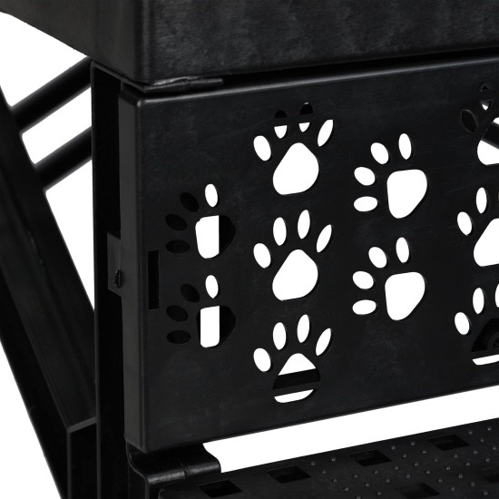 Relaxdays Dog Stairs, 3 Steps, Small & Large Dogs, Bed & Couch, Fabric Cover, Animal Stairs Inside, 30 x 35 x 45 cm, Choice of Colours Relaxdays Dog Stairs, 3 Steps, Small & Large Dogs, Bed & Couch, Fabric Cover, Animal Stairs Inside, 30 x 35 x 45 cm, Choice of Colours