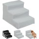 Relaxdays Dog Stairs, 3 Steps, Small & Large Dogs, Bed & Couch, Fabric Cover, Animal Stairs Inside, 30 x 35 x 45 cm, Choice of Colours Relaxdays Dog Stairs, 3 Steps, Small & Large Dogs, Bed & Couch, Fabric Cover, Animal Stairs Inside, 30 x 35 x 45 cm, Choice of Colours