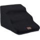 Relaxdays Dog Stairs 3 Steps for Dogs & Cats, HBT: 33 x 41 x 54 cm, Soft Pet Stairs, Bed and Couch, Black Relaxdays Dog Stairs 3 Steps for Dogs & Cats, HBT: 33 x 41 x 54 cm, Soft Pet Stairs, Bed and Couch, Black