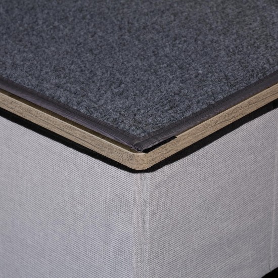 Relaxdays Dog Stairs 3 Steps with Cave & Storage Space, Dogs & Cats, H x W x D: 41.5 x 72 x 33 cm, Foldable Animal Stairs, Grey Relaxdays Dog Stairs 3 Steps with Cave & Storage Space, Dogs & Cats, H x W x D: 41.5 x 72 x 33 cm, Foldable Animal Stairs, Grey