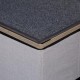 Relaxdays Dog Stairs 3 Steps with Cave & Storage Space, Dogs & Cats, H x W x D: 41.5 x 72 x 33 cm, Foldable Animal Stairs, Grey