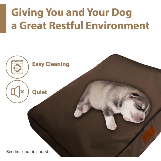 Replacement Waterproof Dog Bed, 117 x 75 cm, 2 x Large, Brown Replacement Waterproof Dog Bed, 117 x 75 cm, 2 x Large, Brown