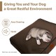Replacement Waterproof Dog Bed, 117 x 75 cm, 2 x Large, Brown Replacement Waterproof Dog Bed, 117 x 75 cm, 2 x Large, Brown