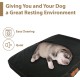 Replacement Waterproof Dog Bed Cover 87cm x 57cm Large Black Replacement Waterproof Dog Bed Cover 87cm x 57cm Large Black