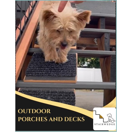 Simplify Stairs for Dogs, Turn Stairs Into a Simple Ramp, Eco-Friendly Indoor Outdoor Strong Durable Carpet, Non-Slip Grip Surface for Puppies, Elderly Simplify Stairs for Dogs, Turn Stairs Into a Simple Ramp, Eco-Friendly Indoor Outdoor Strong Durable Carpet, Non-Slip Grip Surface for Puppies, Elderly