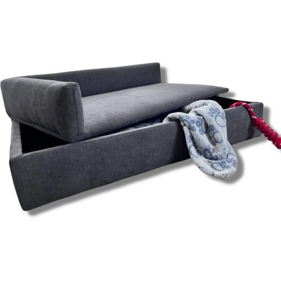 Skraut Home - Duque Sofa Bed, 71 x 42 x 24 cm, for Small or Medium Dogs, Sofa Bed for Pets, Dogs or Cats, Special and Durable Fabric, Comfortable Backrest Skraut Home - Duque Sofa Bed, 71 x 42 x 24 cm, for Small or Medium Dogs, Sofa Bed for Pets, Dogs or Cats, Special and Durable Fabric, Comfortable Backrest