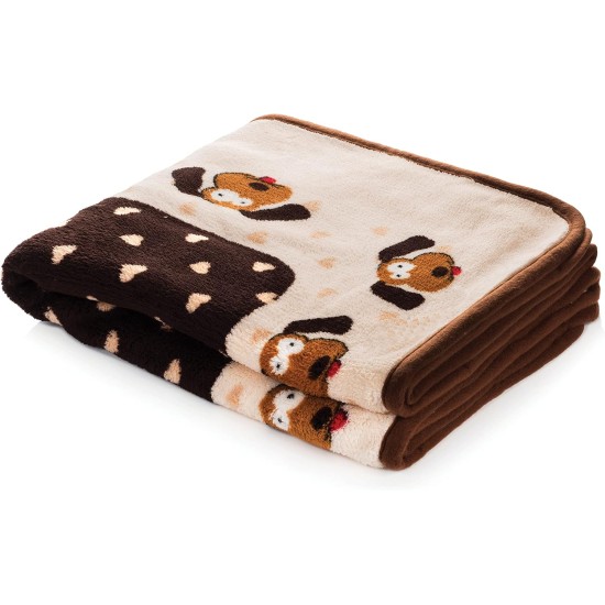 Smart Pet Love - Snuggle Blanket for Pets, Brown Pattern Smart Pet Love - Snuggle Blanket for Pets, Brown Pattern