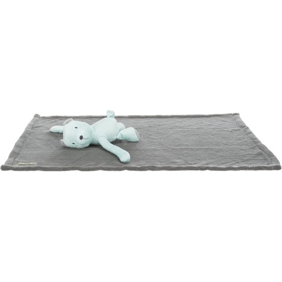 TRIXIE 37110 Junior Cuddly Set Blanket / Bear Plush 75 x 50 cm Grey/Mint TRIXIE 37110 Junior Cuddly Set Blanket / Bear Plush 75 x 50 cm Grey/Mint