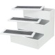 TRIXIE 39461 Non-Slip and Joint-friendly Stairs for Dogs and Cats with Storage Space thanks to Hinged Steps, MDF, 40 x 38 x 45 cm, White, Maximum Load 50 kg