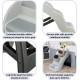 TRIXIE 4-Tier Lightweight Pet Stairs, Folding Dog Stairs for Couch and Bed, Non-Slip Rubber Treads, Ideal for Small Dogs and Cats, Grey TRIXIE 4-Tier Lightweight Pet Stairs, Folding Dog Stairs for Couch and Bed, Non-Slip Rubber Treads, Ideal for Small Dogs and Cats, Grey