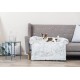 TRIXIE Harvey 38045 Waterproof and Particularly Cuddly Dog Blanket for the Couch Upholstered Protective Blanket Square 70 x 90 cm White/Black with Removable, Machine-Washable Cover TRIXIE Harvey 38045 Waterproof and Particularly Cuddly Dog Blanket for the Couch Upholstered Protective Blanket Square 70 x 90 cm White/Black with Removable, Machine-Washable Cover