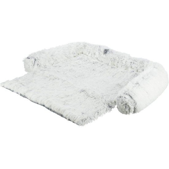 TRIXIE Harvey 38046 Waterproof and Particularly Cuddly Dog Blanket for the Couch Upholstered Protective Blanket Square, 90 x 90 cm, White/Black with Removable, Machine-Washable Cover TRIXIE Harvey 38046 Waterproof and Particularly Cuddly Dog Blanket for the Couch Upholstered Protective Blanket Square, 90 x 90 cm, White/Black with Removable, Machine-Washable Cover