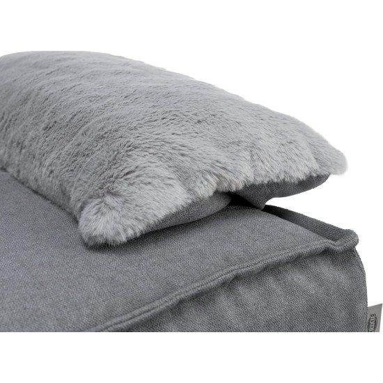 TRIXIE Liano 37985 Non-Slip Dog Sofa, Square, 100 x 60 cm, Grey with Removable, Washable Cover TRIXIE Liano 37985 Non-Slip Dog Sofa, Square, 100 x 60 cm, Grey with Removable, Washable Cover
