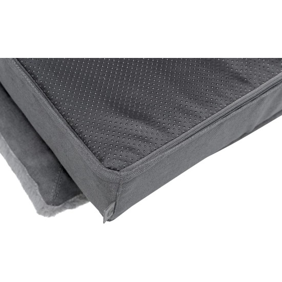 TRIXIE Liano 37985 Non-Slip Dog Sofa, Square, 100 x 60 cm, Grey with Removable, Washable Cover TRIXIE Liano 37985 Non-Slip Dog Sofa, Square, 100 x 60 cm, Grey with Removable, Washable Cover